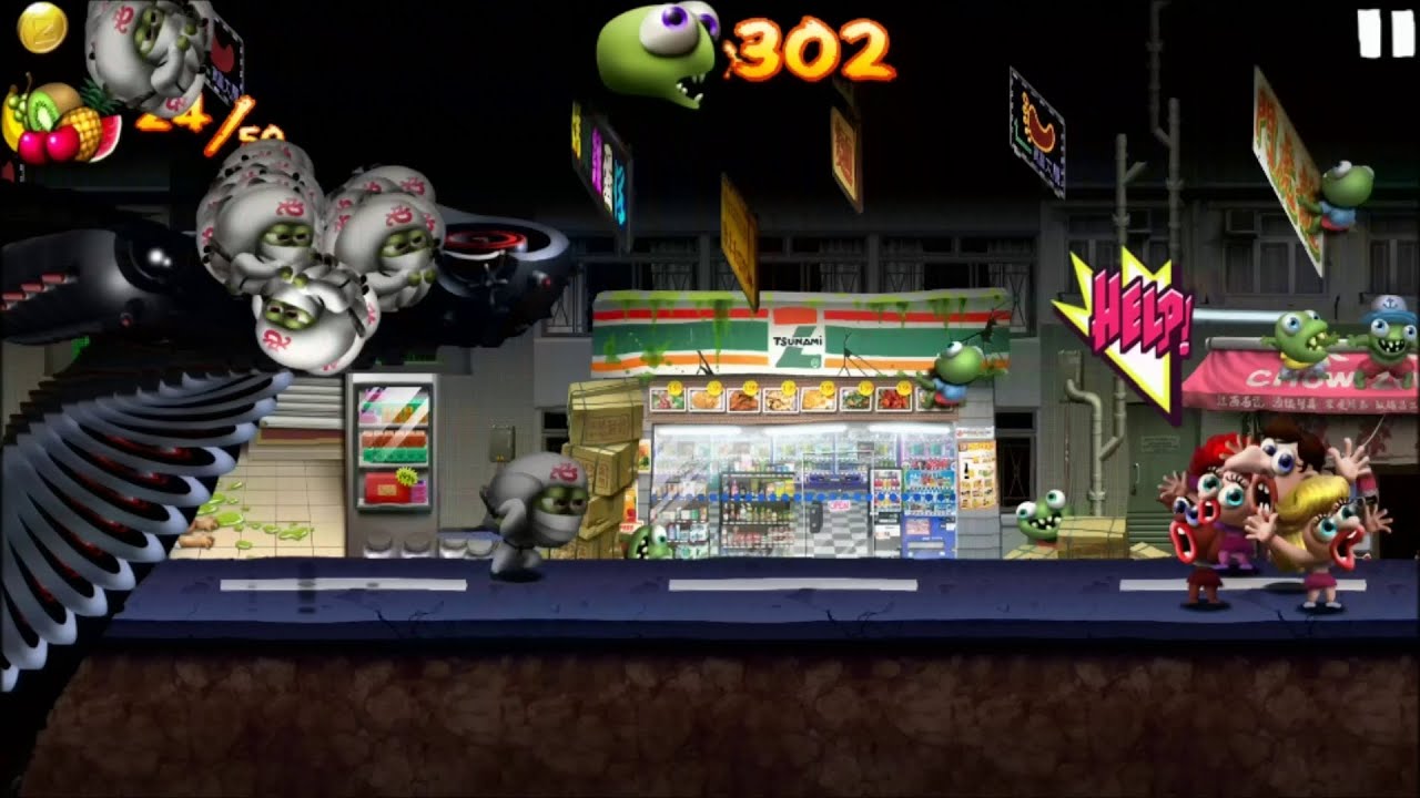 Zombie Tsunami - New Update The Flying Air Ninja Zombies - Weekend Mission Eat 180 Pieces Of Fruit