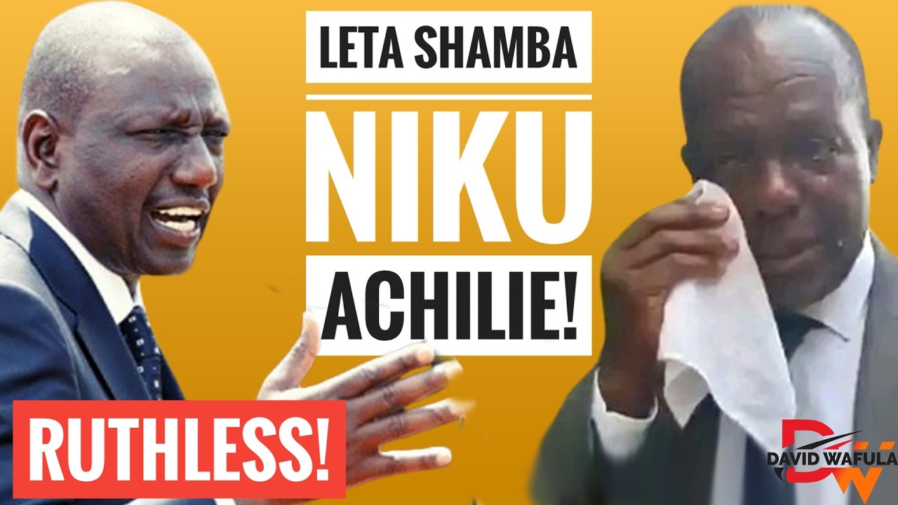 RUTO LOCKS TUJU WITH WITH OXYGEN TANK AND NO FOOD!