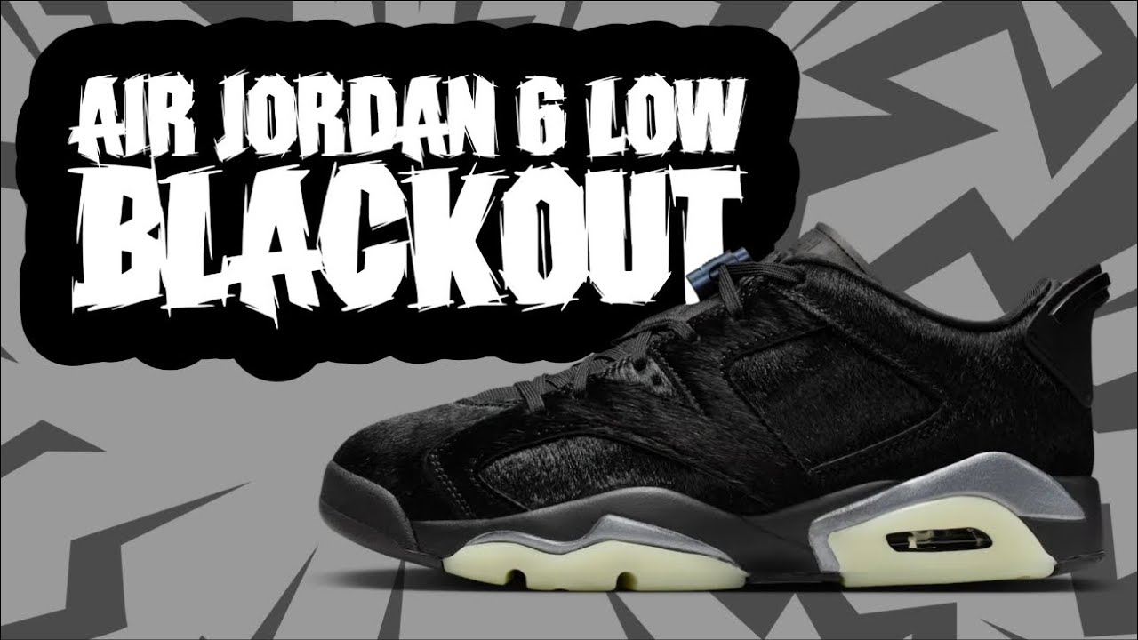 Air Jordan 6 Low Blackout