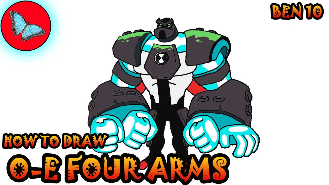 How To Draw Enhanced Four Arms From Ben 10 | Drawing Animals