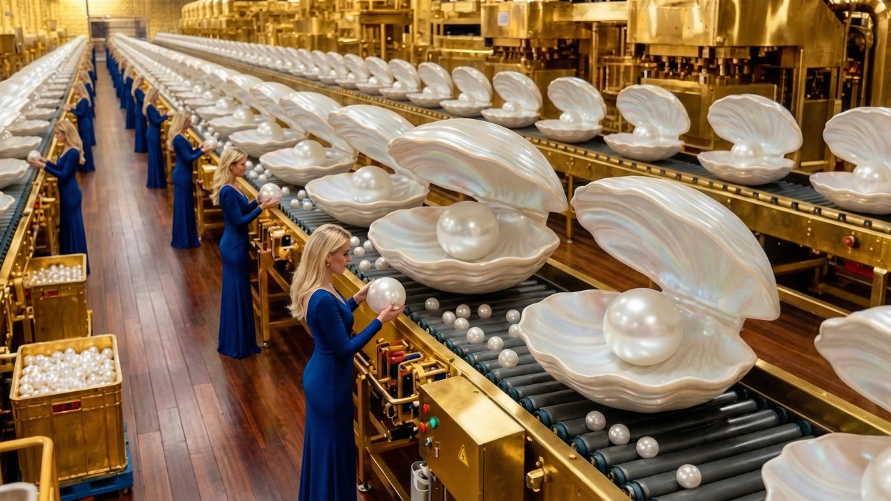 Exposed: The INSANE Process of Making Rare Natural Pearls From Oysters | 100% Real
