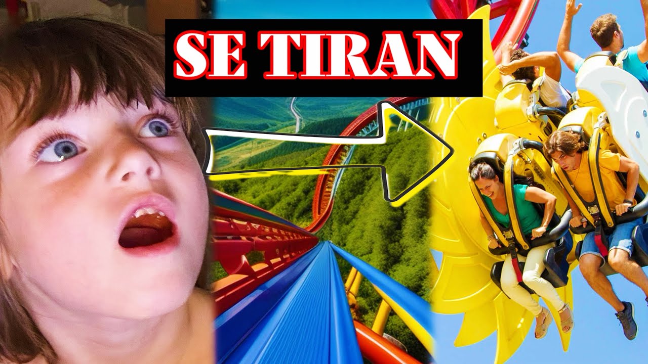 24 horas en un PARQUE DE DIVERSIONES con ROMA Y BEBE DONATO😱🔥