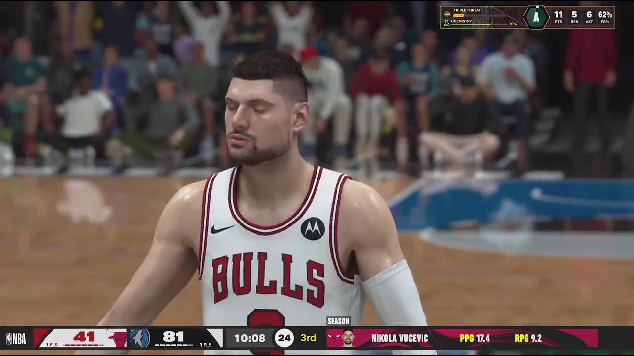 NBA 2K26 Timberwolves vs. Bulls on MyCareer
