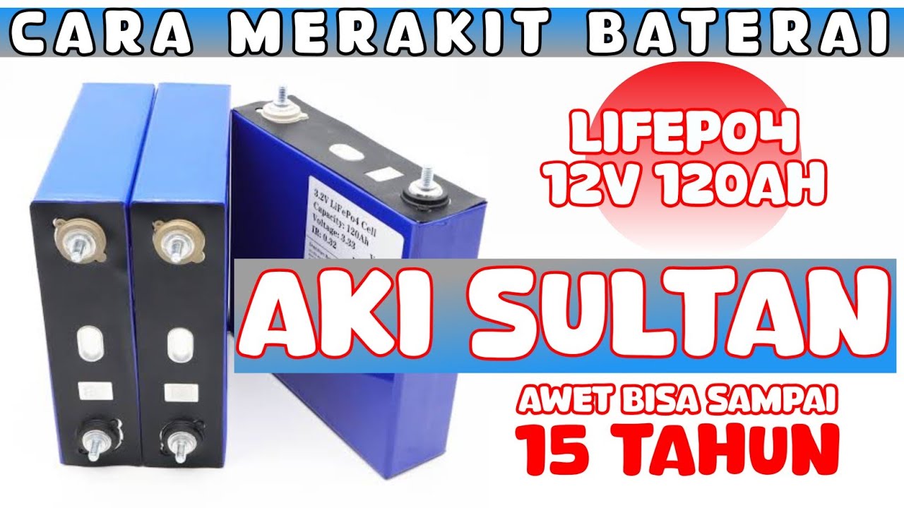 LiFePo4 baterai pengganti aki SULTAN - 12v 120Ah
