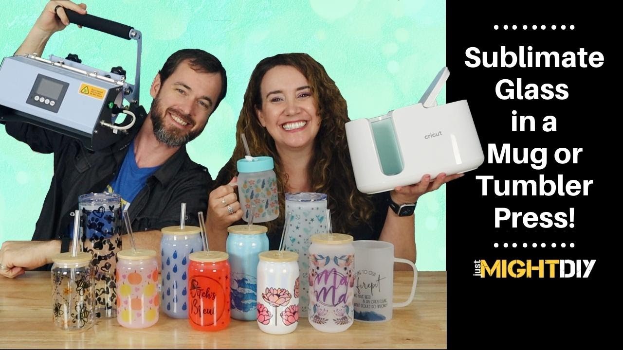 How to Sublimate Glass in the Cricut Mug Press & PYD Life Tumbler Press