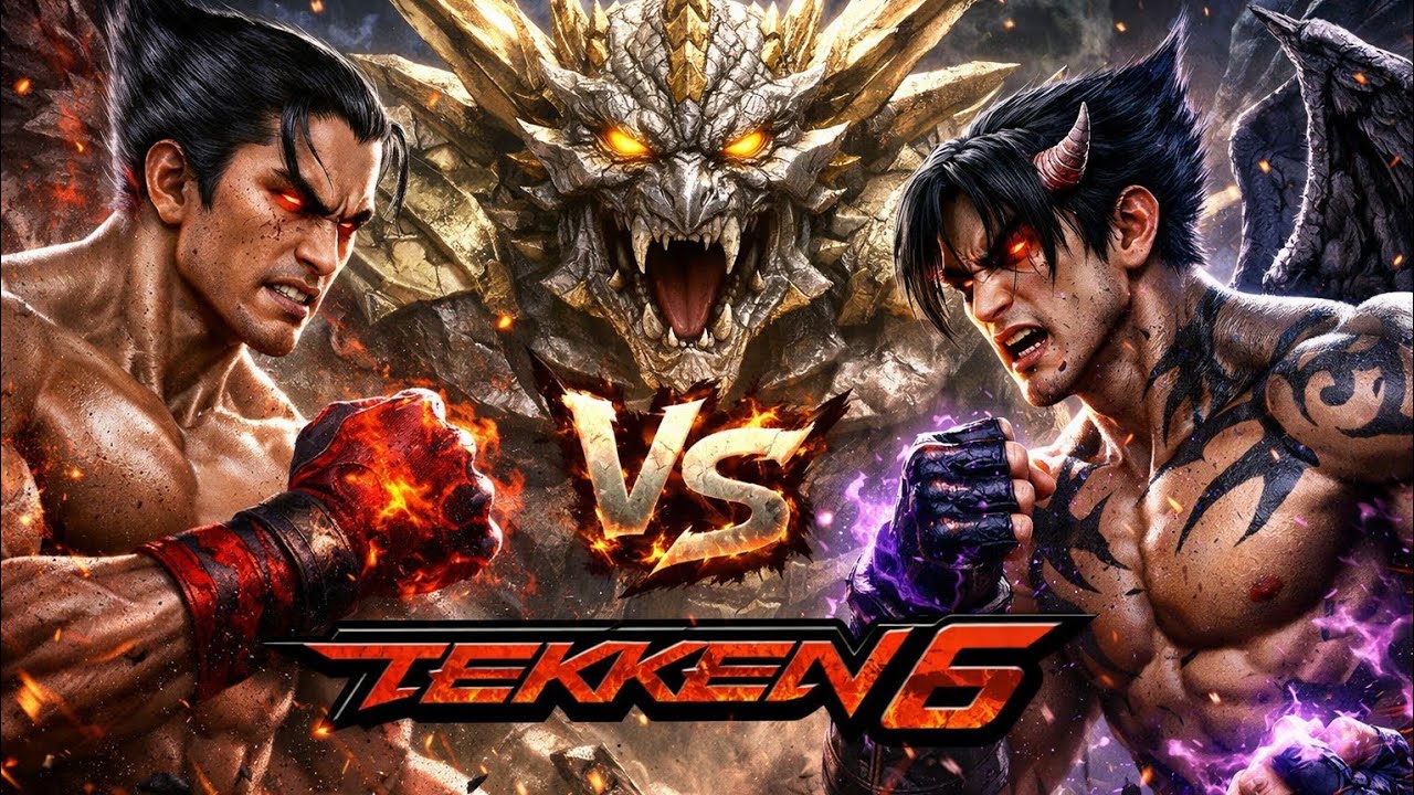 tekken 6 KAZUYA VS AZAZEL,AND DEVIL JIN