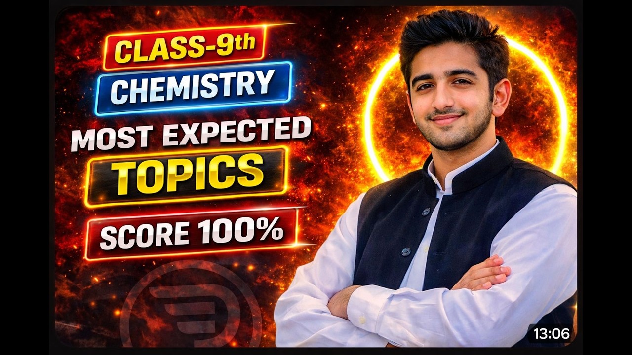 Class 9th Chemistry Most Expected Topics 2026 | FBISE Guess Paper | Score 100% Preparation
