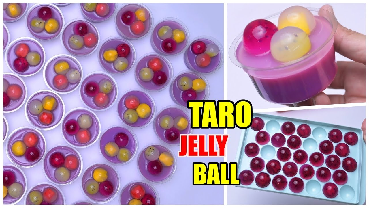 LUDES DISERBU ANAK SD! PUDDING POP ICE TARO FRUIT JELLY BALL