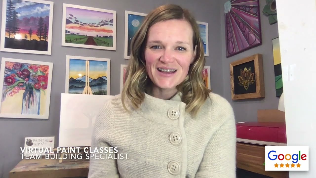 Virtual Paint and Sip Classes - Specializing in Team Building Events