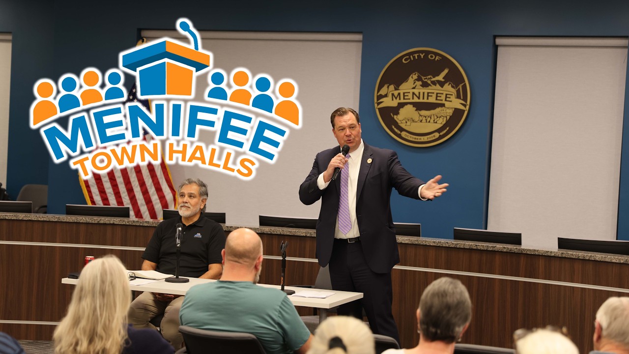 Menifee Town Hall with Acting Mayor, Bob Karwin