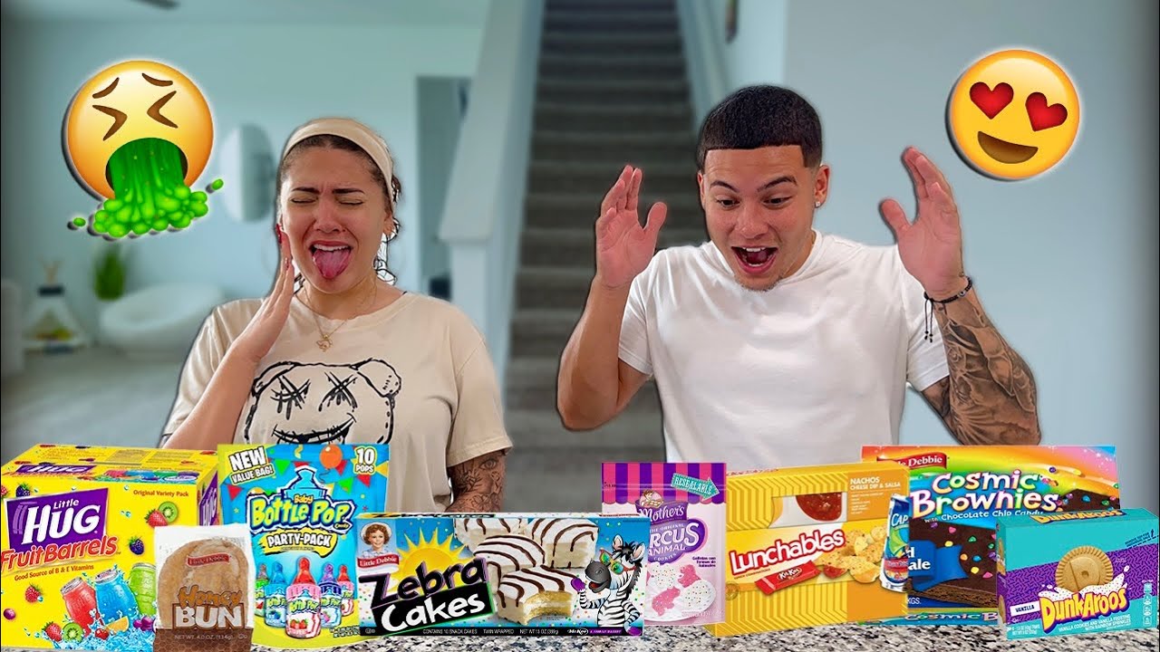 RE-TRYING OUR FAVORITE CHILDHOOD SNACKS!!