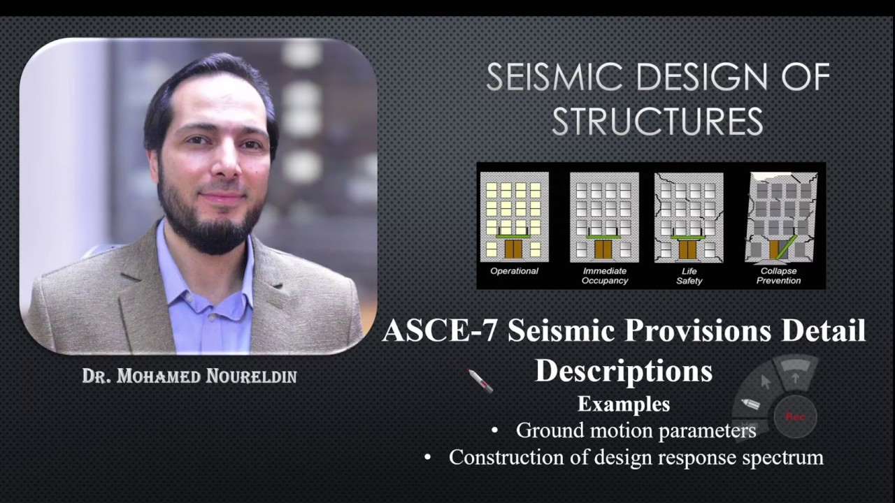 12-ASCE- 7 Ground motion parameters-Design response spectrum-Examples