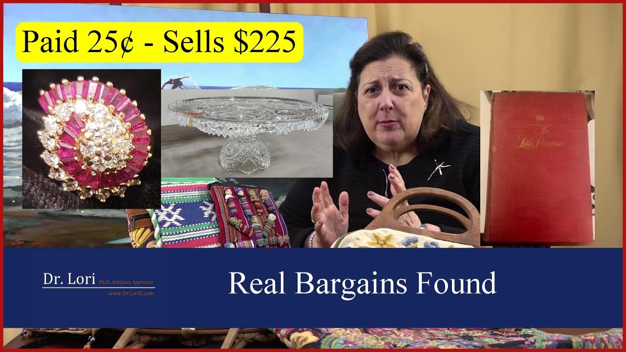 Real Bargains Found & Lost: Ruby & Diamond Ring, Gucci Tie, Crystal Cake Plate, Book by Dr. Lori