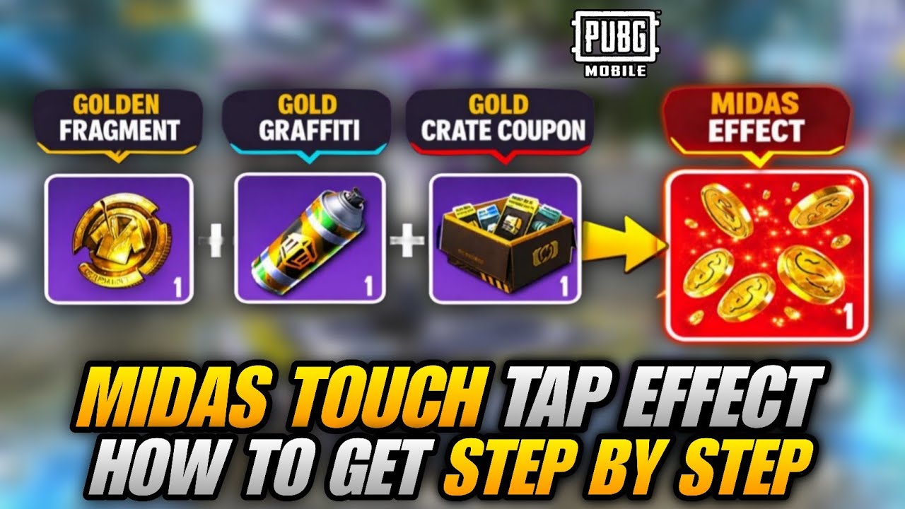 🔴 HOW TO GET MIDAS TOUCH TAP EFFECT IN PUBG MOBILE | FREE MIDAS TOUCH TAP EFFECT | FORTUNE REFINER