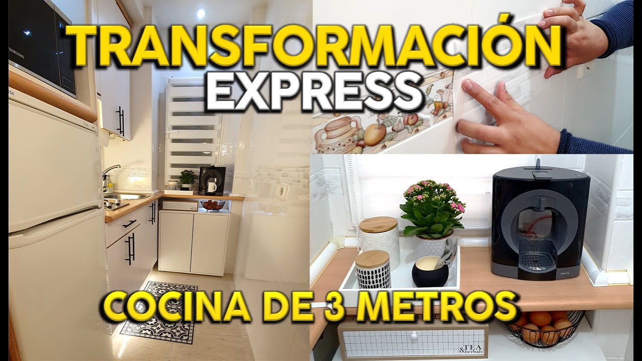 COMO RENOVAR Y ORGANIZAR UNA COCINA DE APENAS 3 METROS 🤯😳 (SIN OBRAS)/ #REFORMA EXPRESS