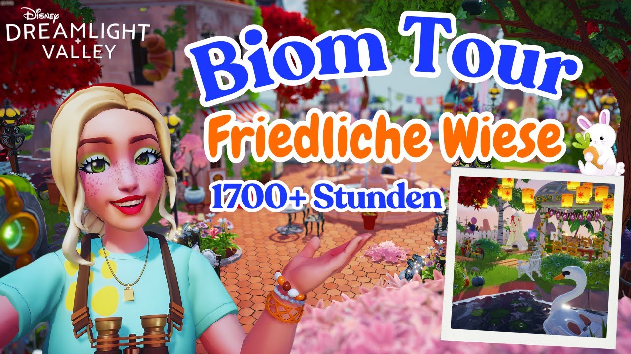BIOM TOUR | 🌼 Meine friedliche Wiese in Disney Dreamlight Valley 🌸 | 1700 Stunden 🍋