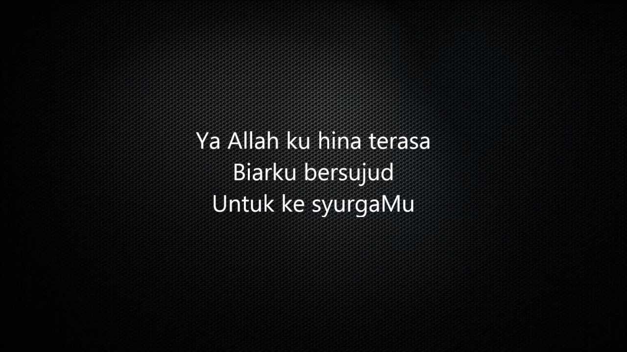 Aku Yang Berdosa (Shahir) - Lirik
