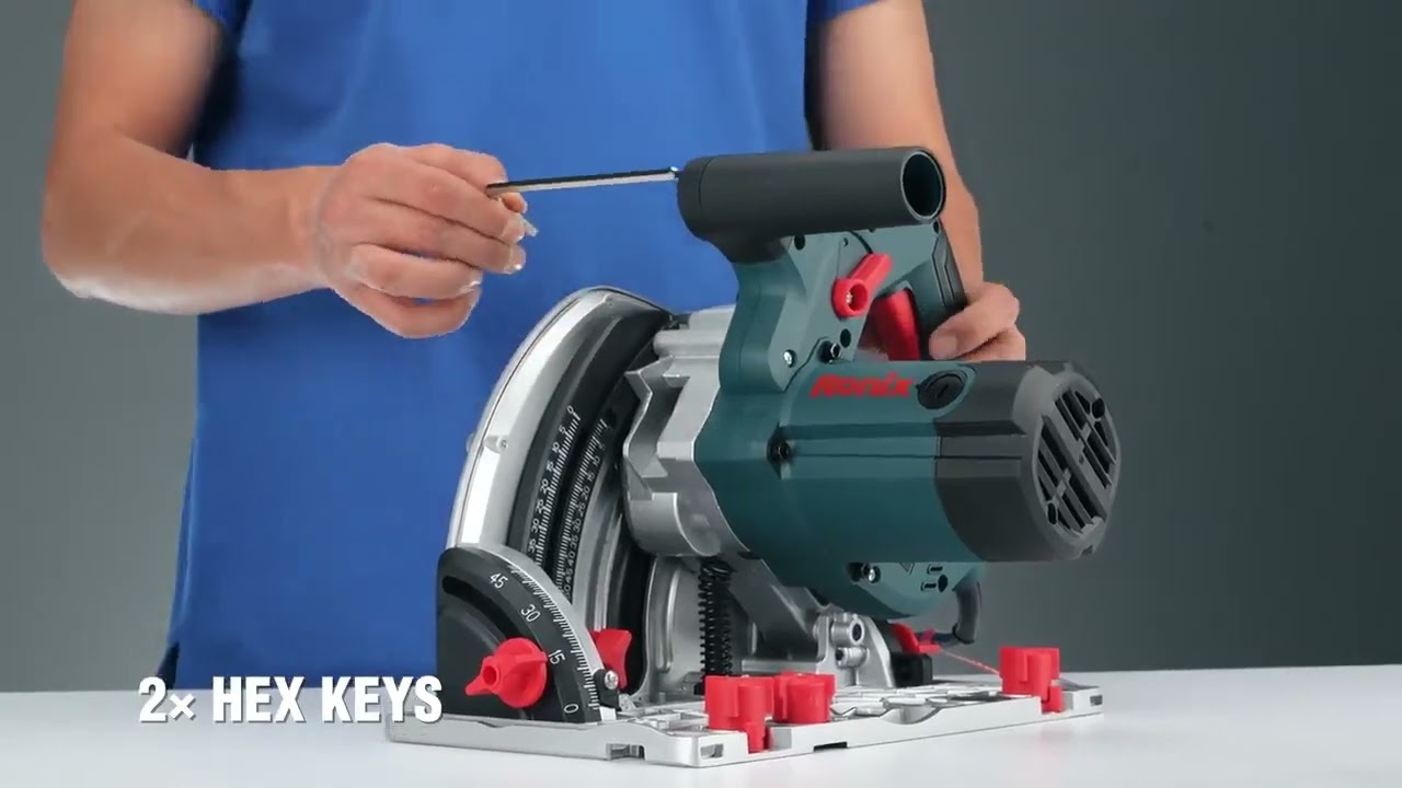 Ronix Tools 4350 Plunge Saw 1200W | Precision Wood Cutting Tool with Guide Rail | NEW ARRIVAL 🔥
