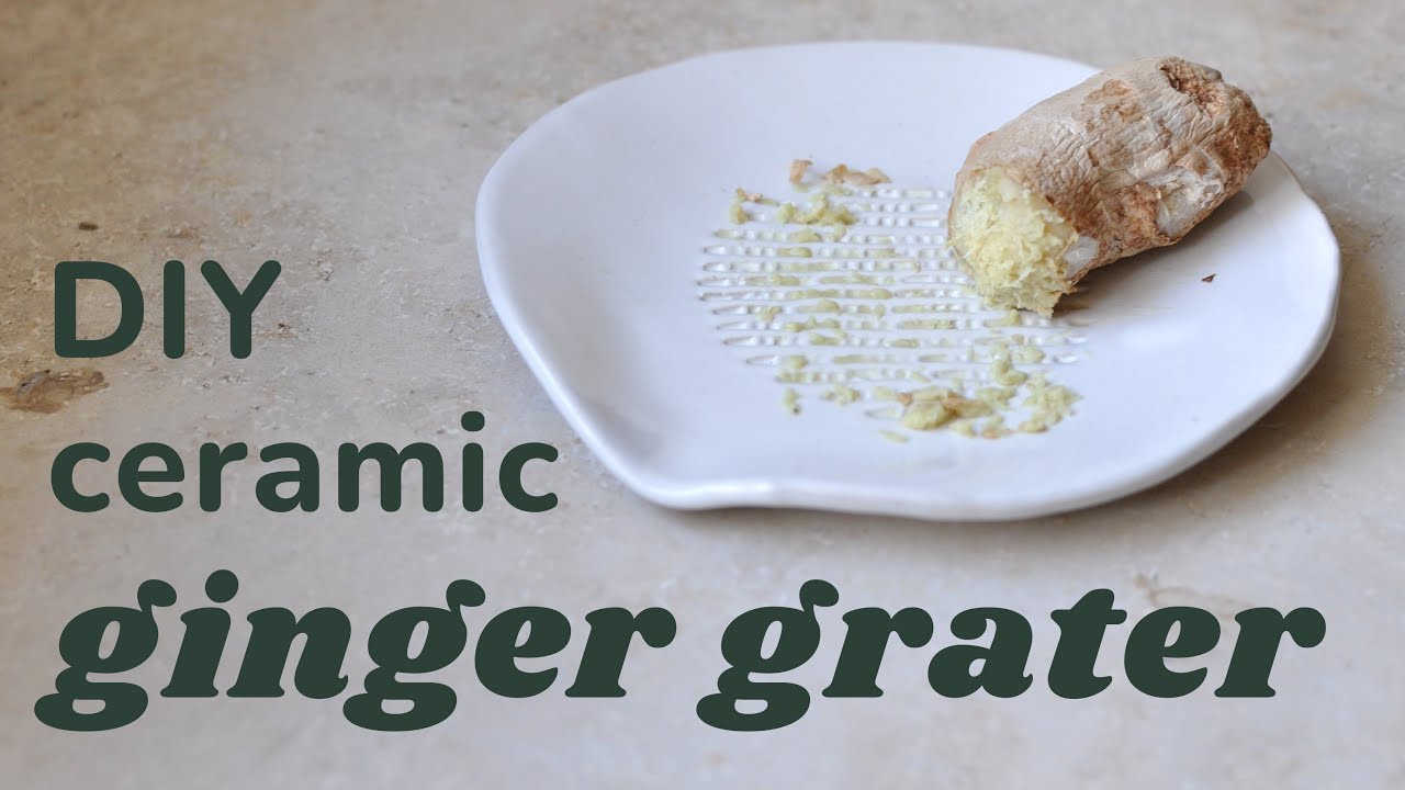 How to make a Ginger Grater // Garlic Grater // Pottery at Home DIY