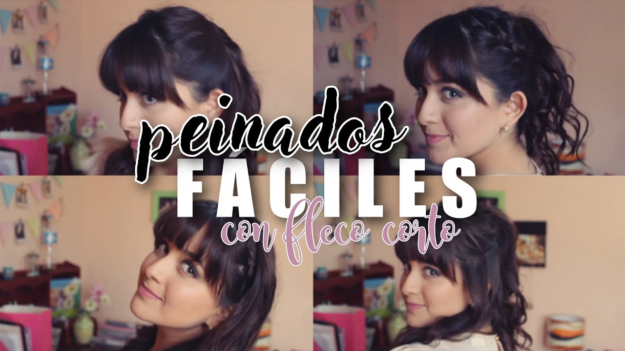 PEINADOS FÁCILES CON FLECO CORTO ♡ Lu Alfer