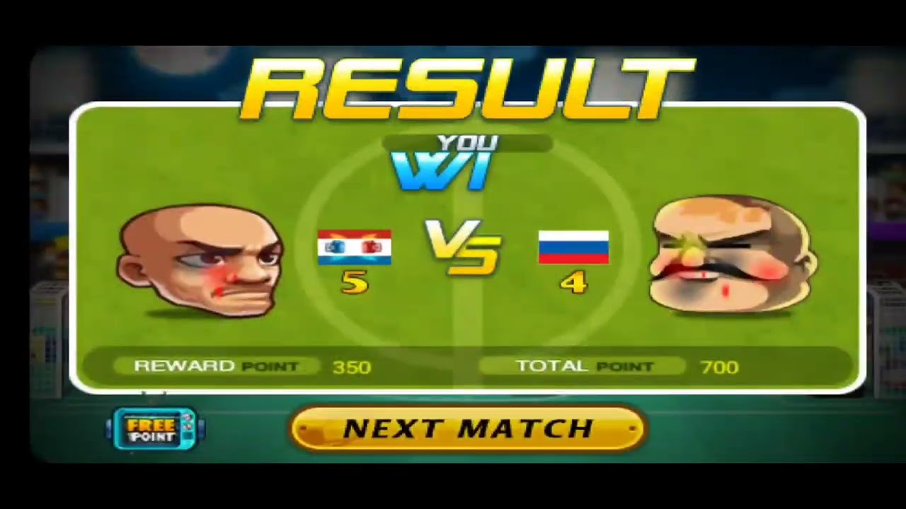 Boxing player in head soccer easily destroys everyone + helped me unlock cameroon in head soccer