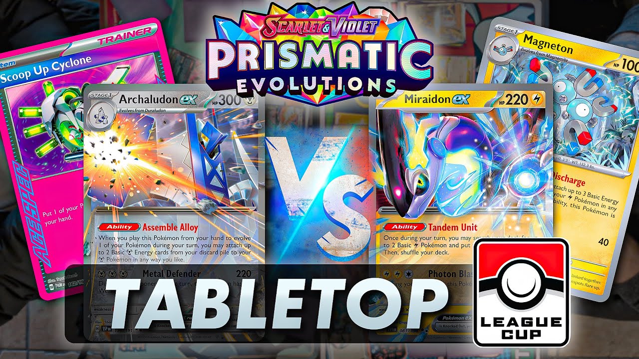 Archaludon ex vs Miraidon ex (Top 8)【Prismatic Evolutions】League CUP | Tabletop