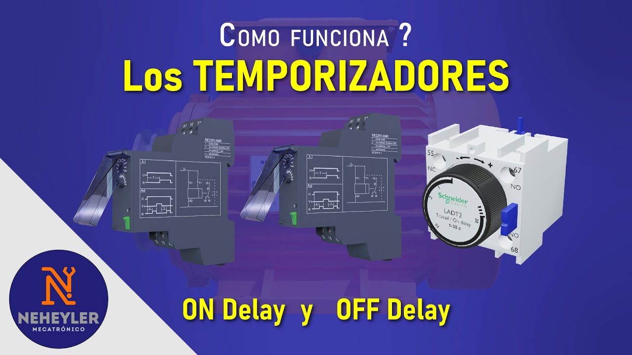 Como Funciona un Temporizador On Delay y OFF Delay / Explicado con Animaciones