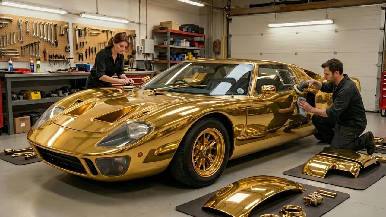 ASMR Car Restoration! Complete Restoration of a 1966 Ford GT40 Mk II from Total Damage to Like New
