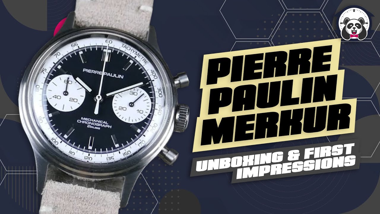 Merkur Pierre Paulin Mechanical Chronograph (Panda dial watch) - Unboxing & First Impressions