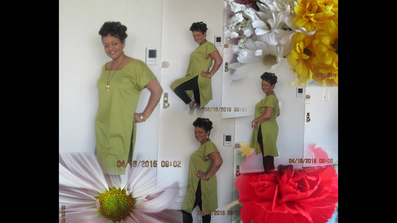DIY slit dress NO PATTERN