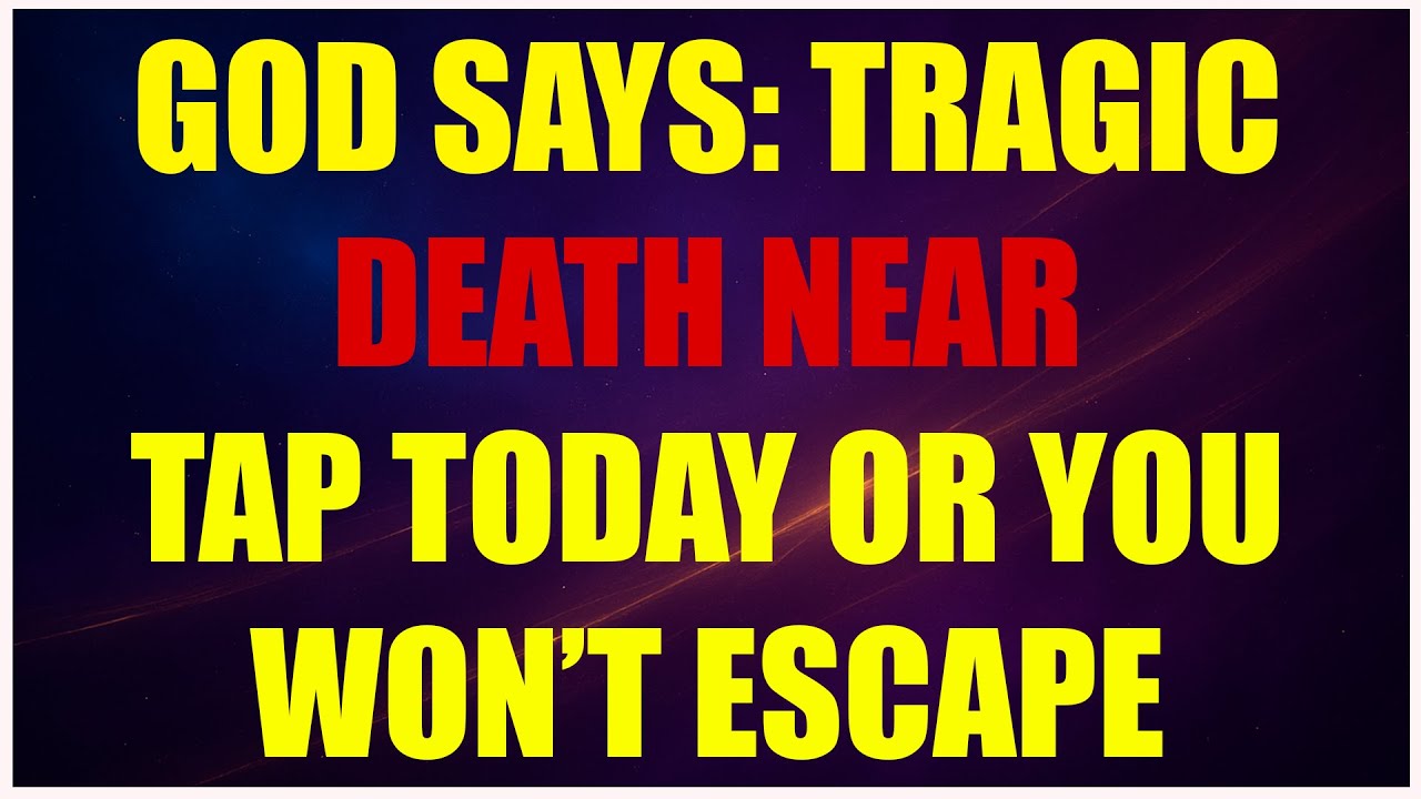 GOD SAYS: YOU ALONE CAN STOP THIS DISASTER | ACT BEFORE TOMORROW