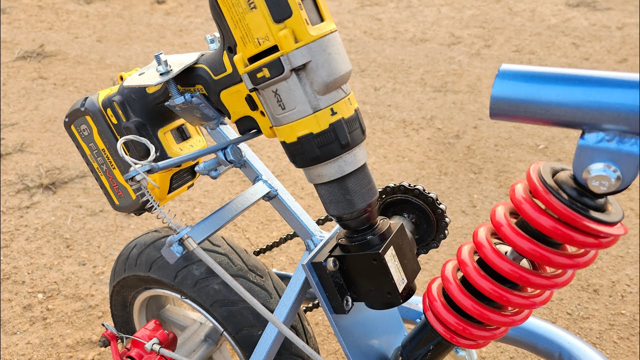 Собери электровелосипед на дрели DEWALT – DIY