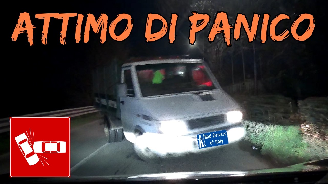 BAD DRIVERS OF ITALY dashcam compilation 3.19 - ATTIMO DI PANICO