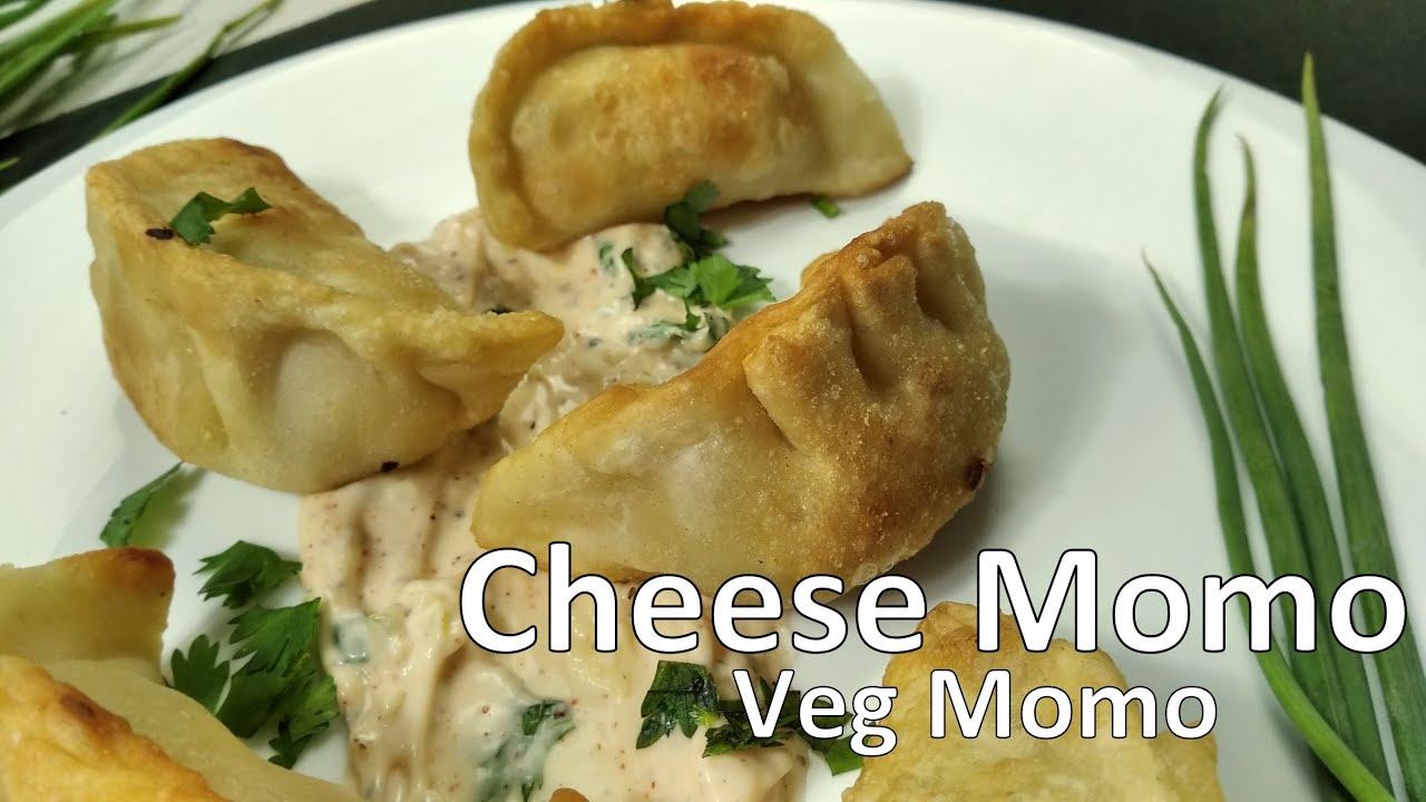 Fried Cheese Momo - Cheesy Momo - Veg Momo Recipe - Simply Food