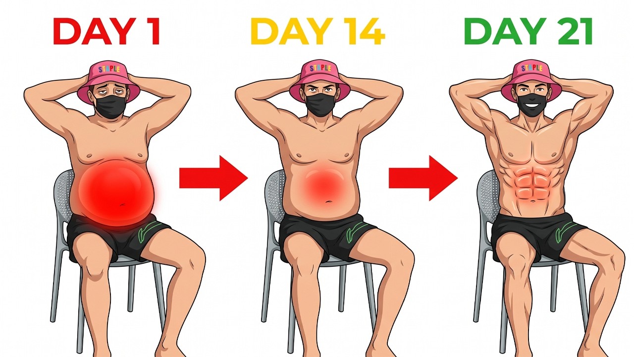 Burn Belly Fat Sitting Down! 10-Min Chair Workout for Seniors Over 50 (Science-Backed)