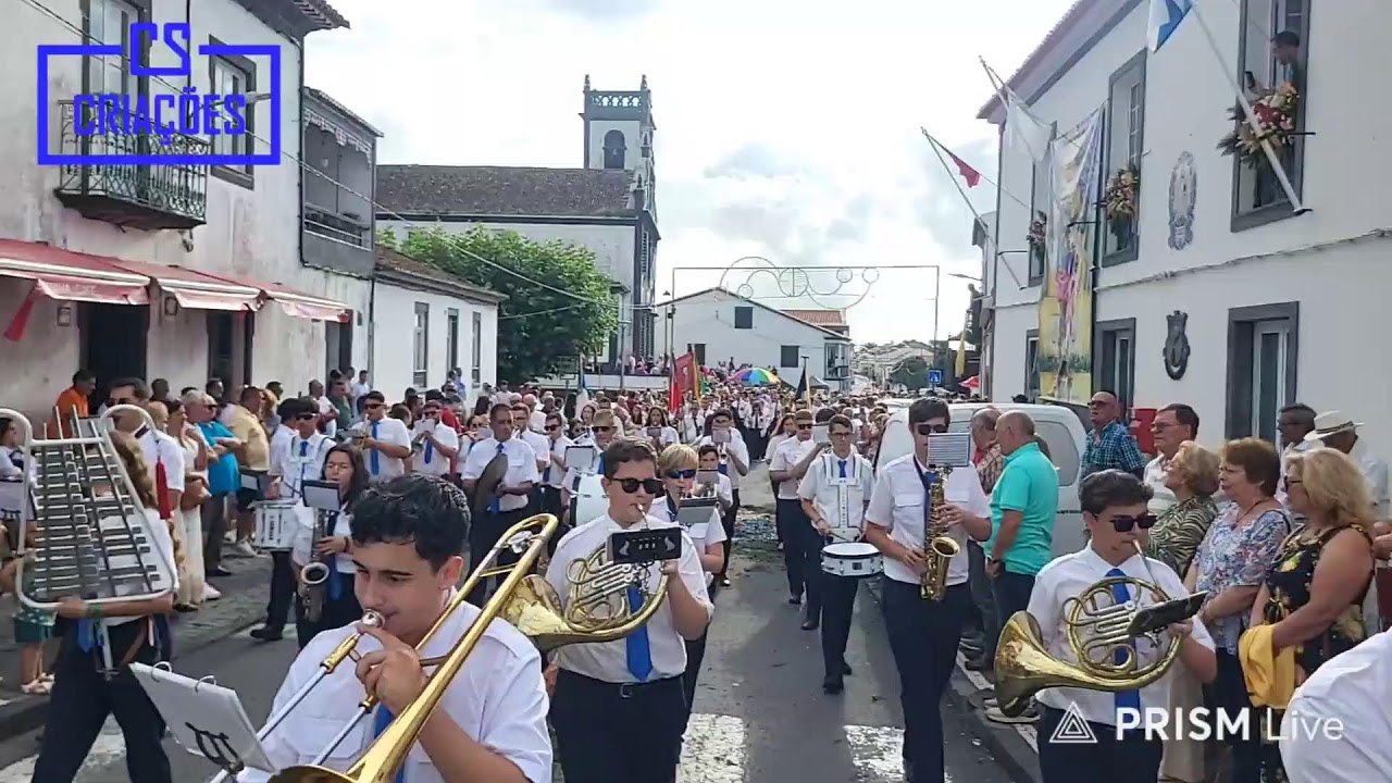 Saída da procissão Salvador do Mundo - Ribeirinha - Ribeira Grande 10-8-2025