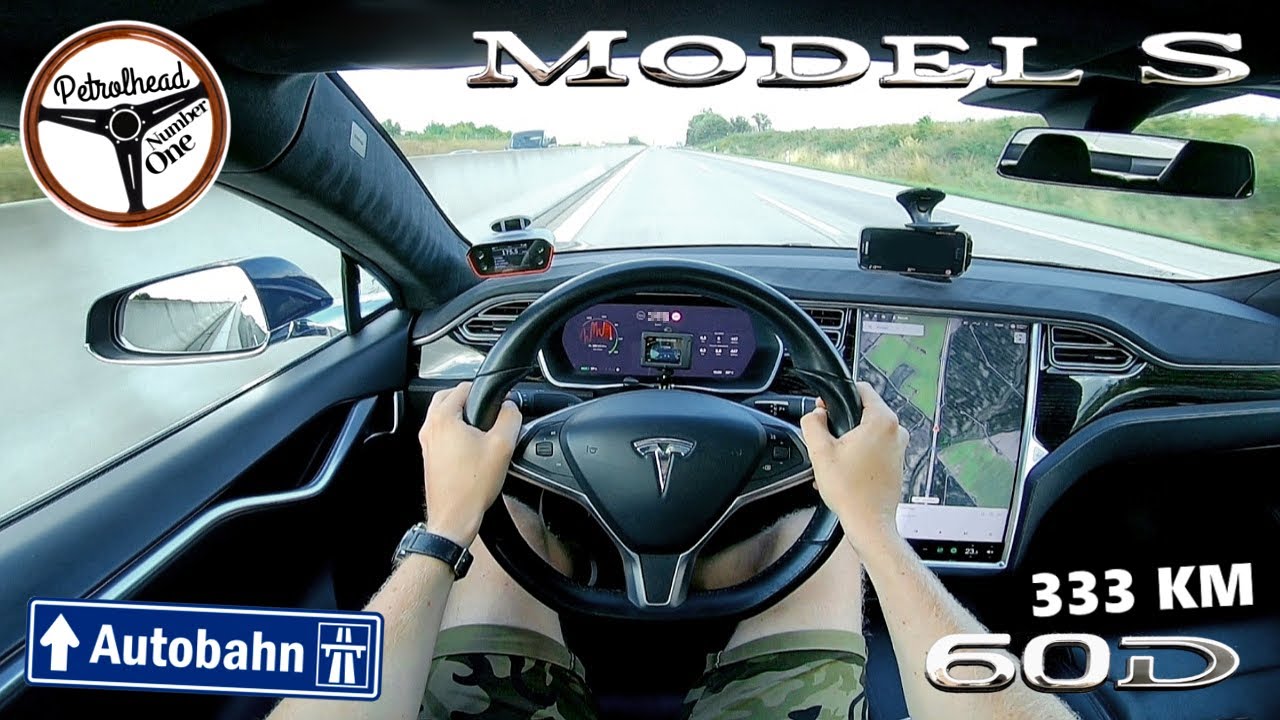 2017 Tesla Model S 60D | V-MAX. Pr&oacute;ba autostradowa. RACEBOX 0-100, 100-200 km/h.
