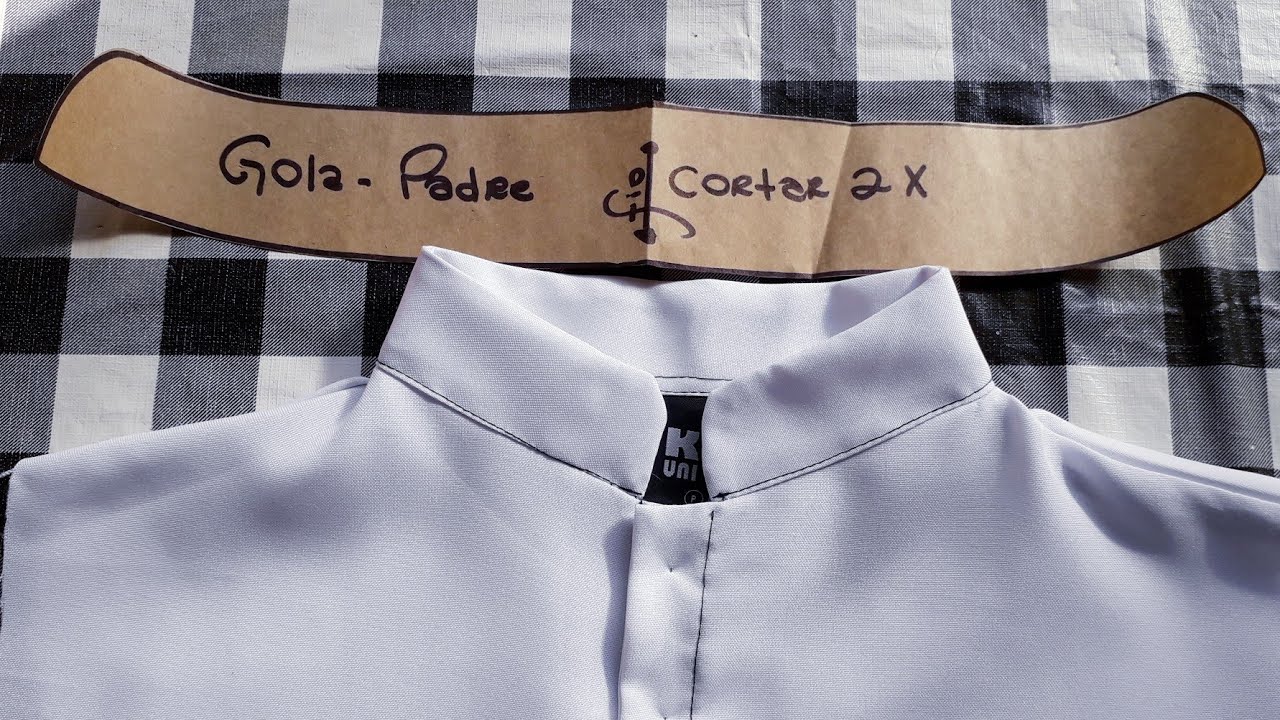 COMO modelar gola padre para jalecos e camisas