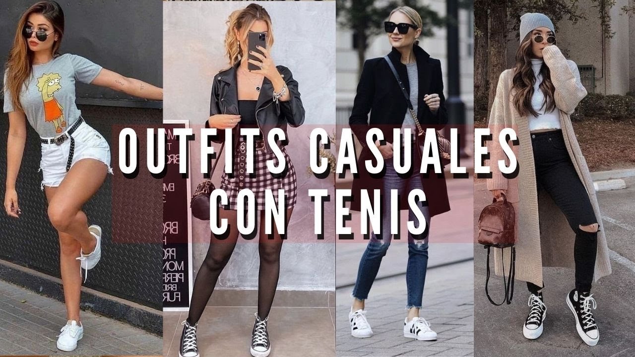 OUTFITS CASUALES CON TENIS DE MODA TENDENCIA 2023 / COMO COMBINAR TENIS PARA MUJER– MODA MUJER 2023