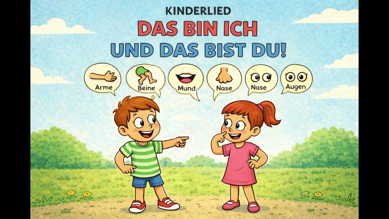 Das bin ich und das bist du | Körperteile-Lied für Kinder | Lieder Zwerg