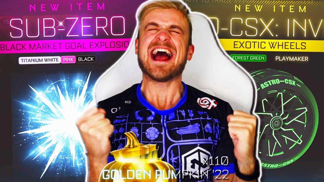 *PAINTED BM* SPENDING ALL MY CREDITS ON MY BIGGEST GOLDEN PUMPKIN 2022 OPENING IN ROCKET LEAGUE!