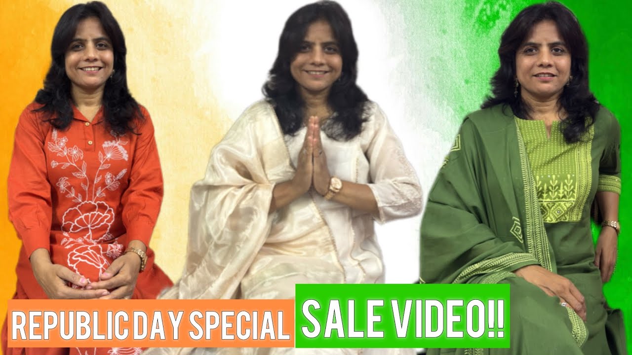 Republic day SALE video of Heavy And Casual Dresses , Kurties only at Threads Boutique by Poonam 