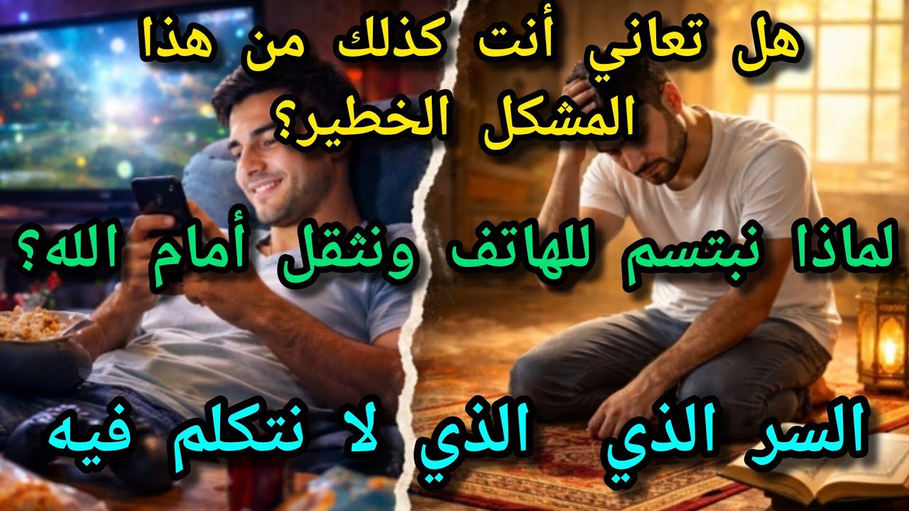 لماذا نبتسم للهاتف… ونثقل أمام الله؟ السر الذي لا نتكلم عنه
