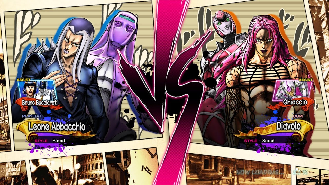 Leone Abbacchio Vs Diavolo New DLC Gameplay | Jojo's Bizarre Adventure All Star Battle R