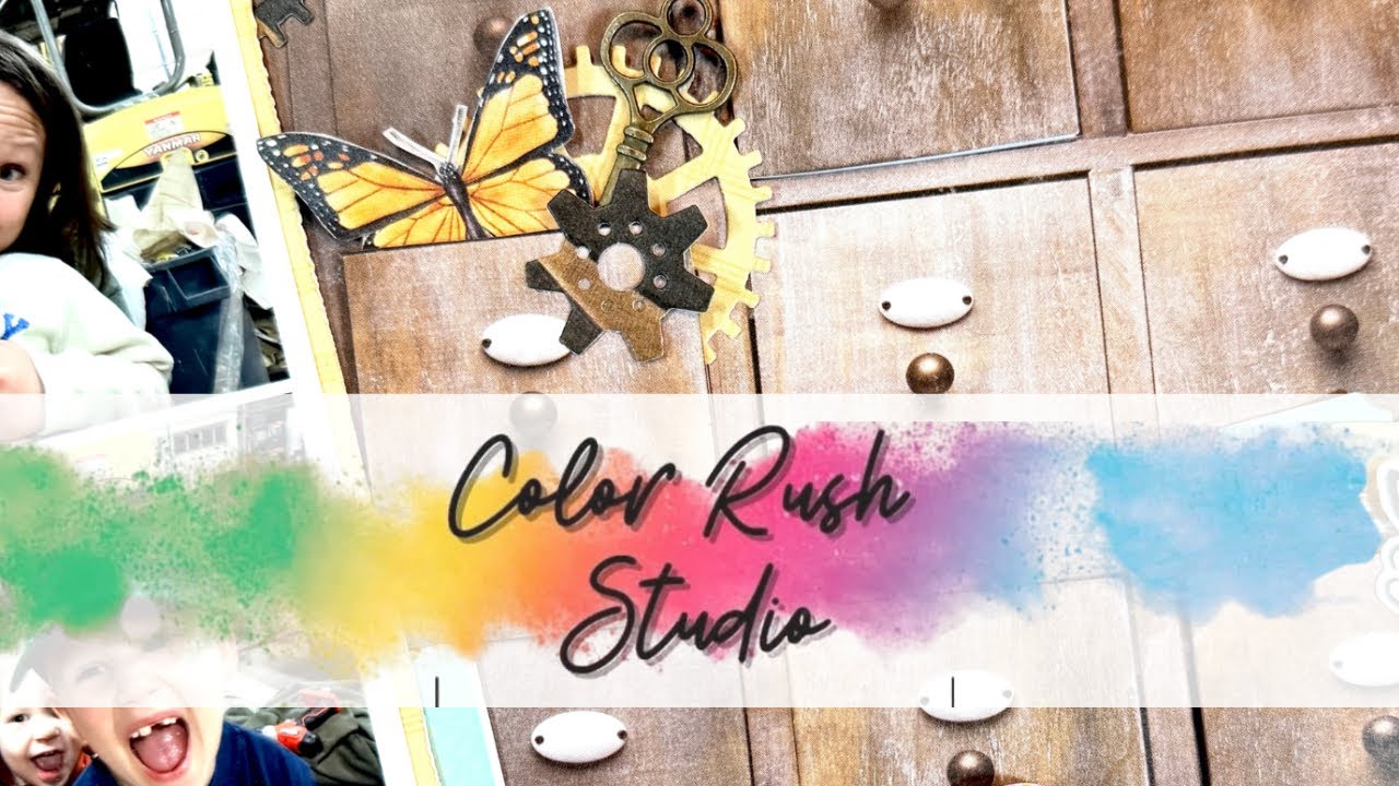 Как создать интерактивный фон с помощью набора для скрапбукинга Color Rush Studio