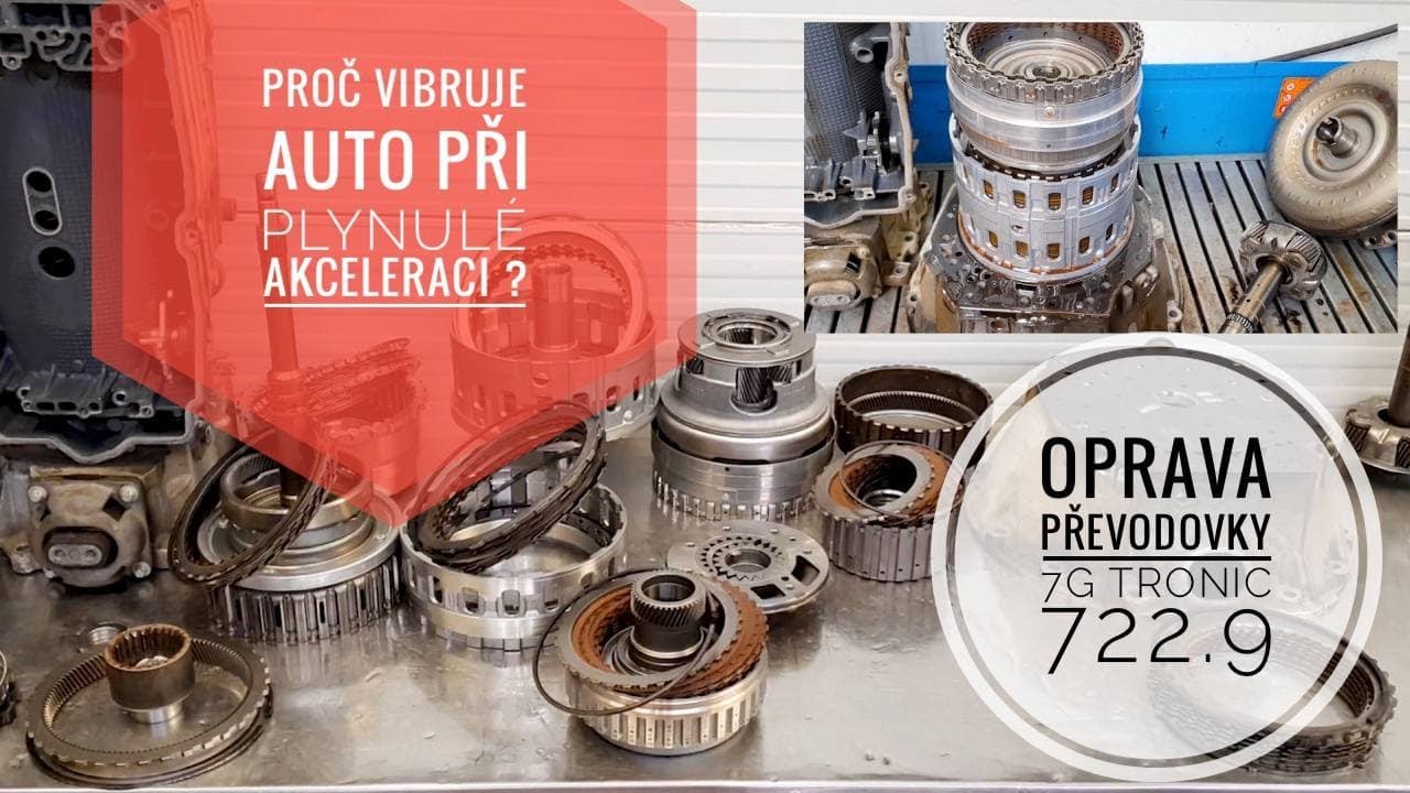Proč vibruje auto při plynulé akceleraci / Oprava převodovky Mercedes R320CDI 7G Tronic 722 9