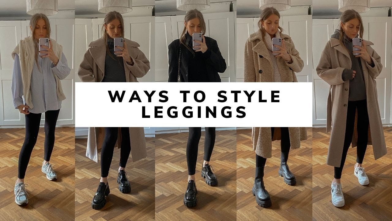 HOW TO STYLE LEGGINGS ☁️ 5 Autumn Winter Outfits / Spanx Maternity Leggings / Sinead Crowe