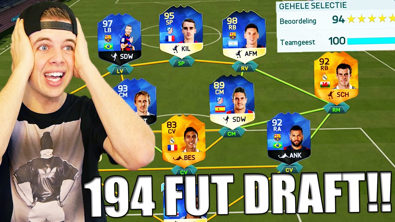 194 FUT DRAFT CHALLENGE!! FIFA 16 NEDERLANDS