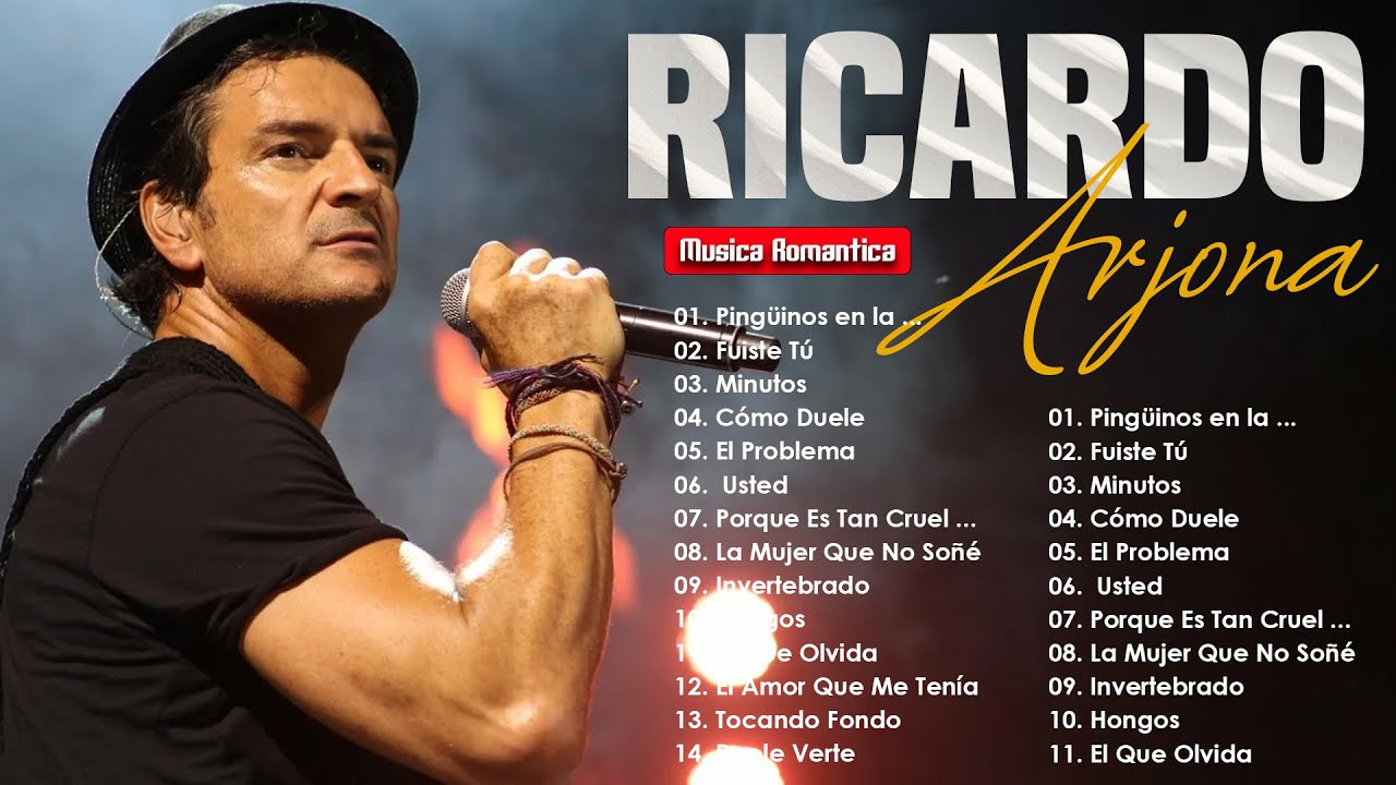 RICARDO ARJONA (40 GRANDES EXITOS) SUS MEJORES CANCIONES - RICARDO ARJONA 90s Sus EXITOS Romanticos