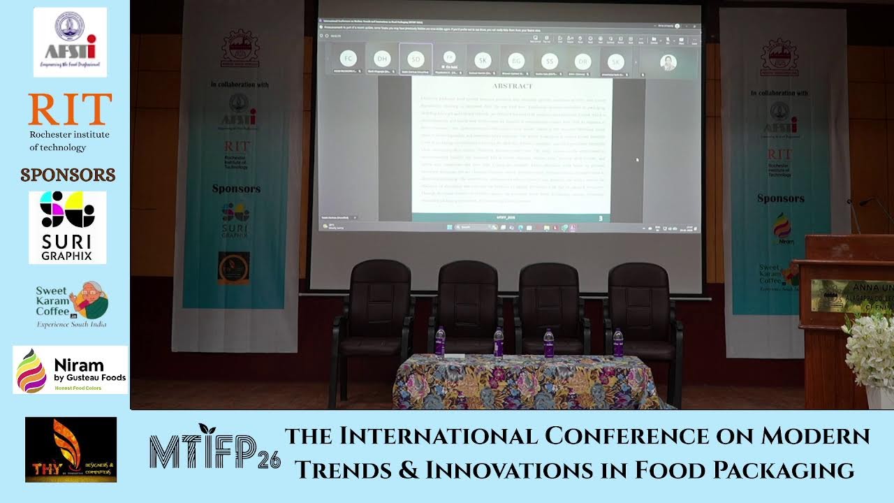 THE INTERNATIONAL CONFERENCE ON MODERN TRENDS AND INNOVATIONS IN FOOD PACKAGING